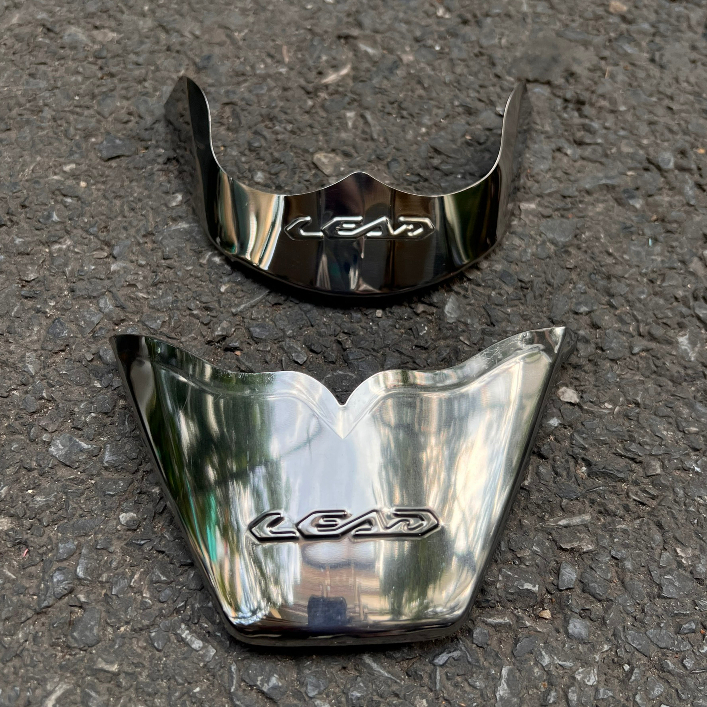 Bộ bọc mõm đuôi trước và sau, ốp dè Inox Lead 2017-2023