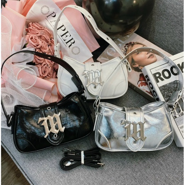 Túi Kẹp Nách Nữ Cúc Bấm Chữ M Có Chữ Mẫu Mới 2023