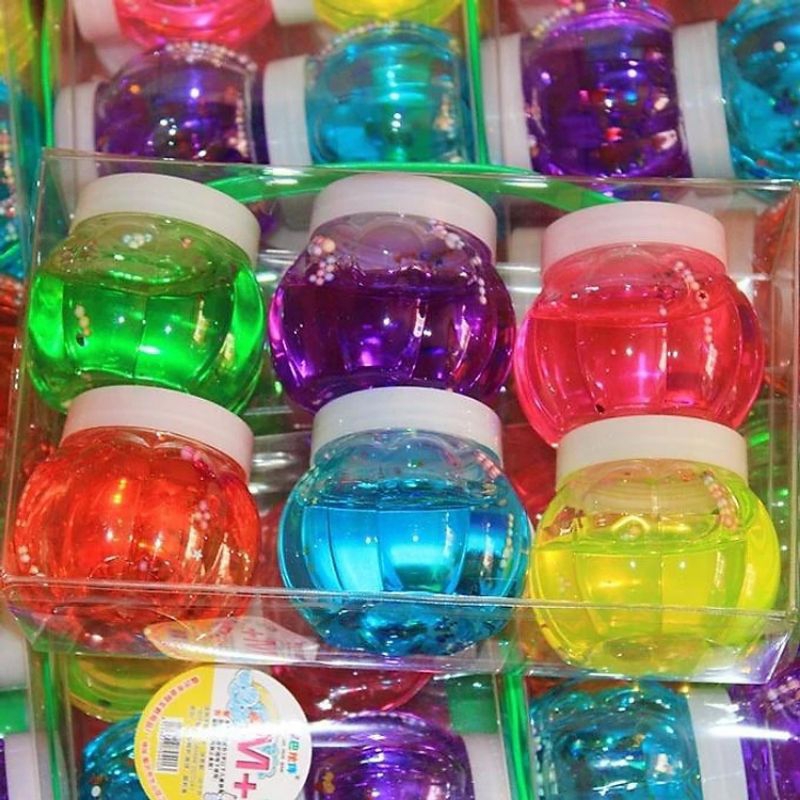 Hủ Slime Bí Ngô Nhiều Màu Sắc - Đồ Chơi Chất Nhờn Ma Quái