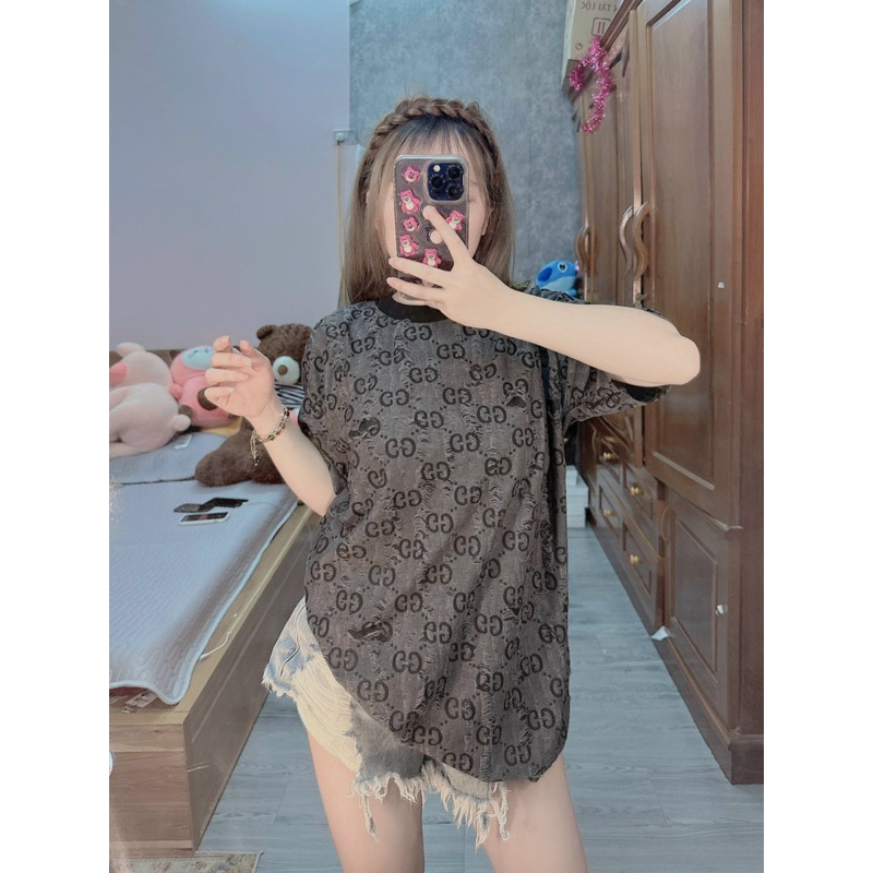 Áo thun loang rách 2 lớp DA6