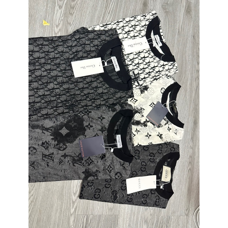 Áo thun loang rách 2 lớp DA6