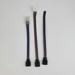 Dây nối led rgb, 1 đầu 4 pin, dài 10cm đầu đực, cái