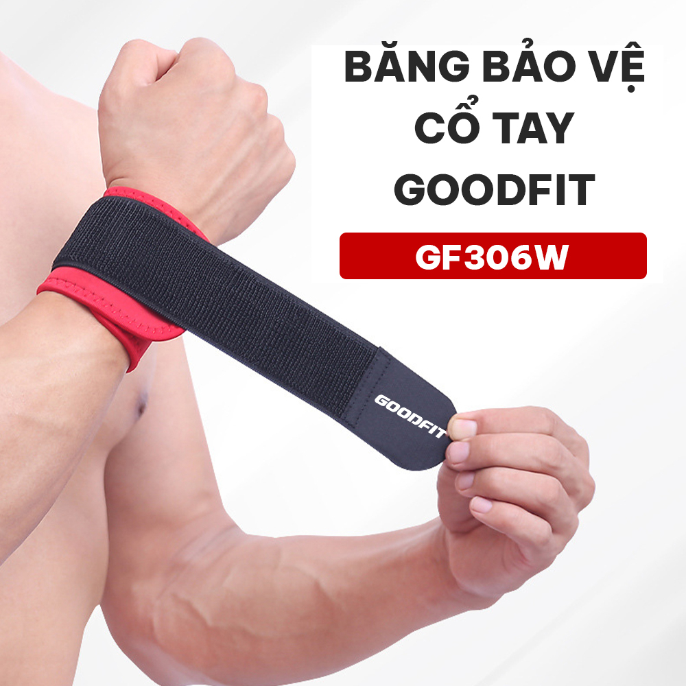 [Mã FATREND2810 giảm đến 30k tối đa 99k] Băng bảo vệ cổ tay tập thể thao GoodFit GF306W có thể điều chỉnh