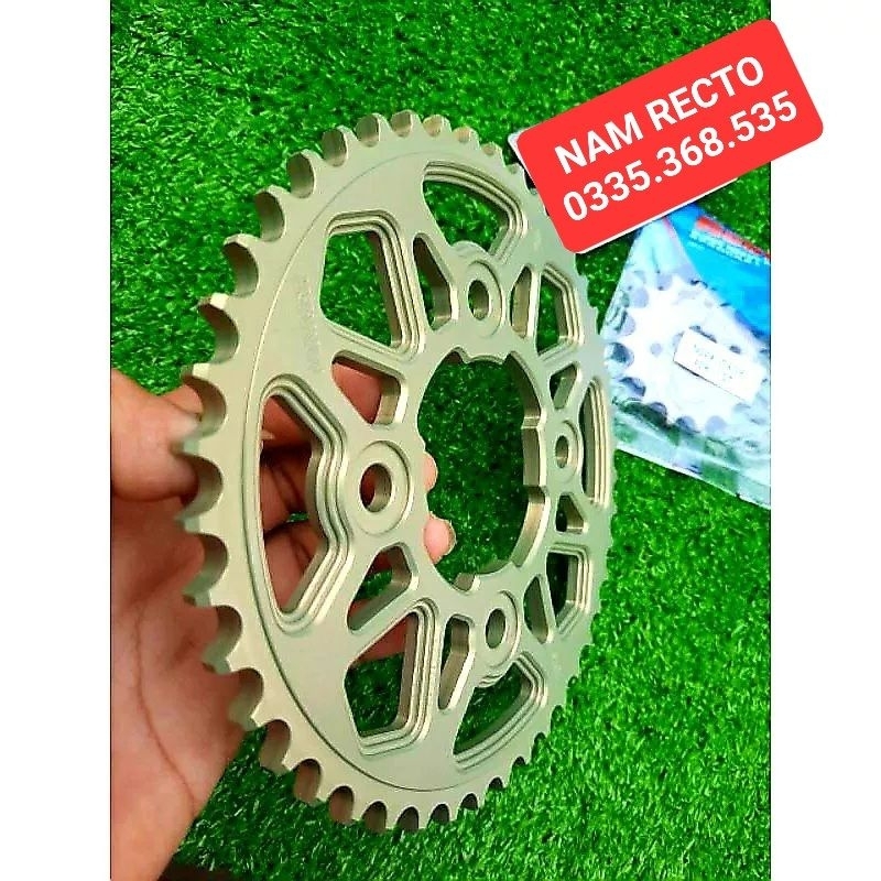 NHÔNG SÊN DĨA NHÔM 7075 WINNER 150/WINNER X/SONIC 42T/CBR150 VERZA SÊN VÀNG RECTO 42T 43T 44T NHÔNG 13T 14T 15T 16T>>>