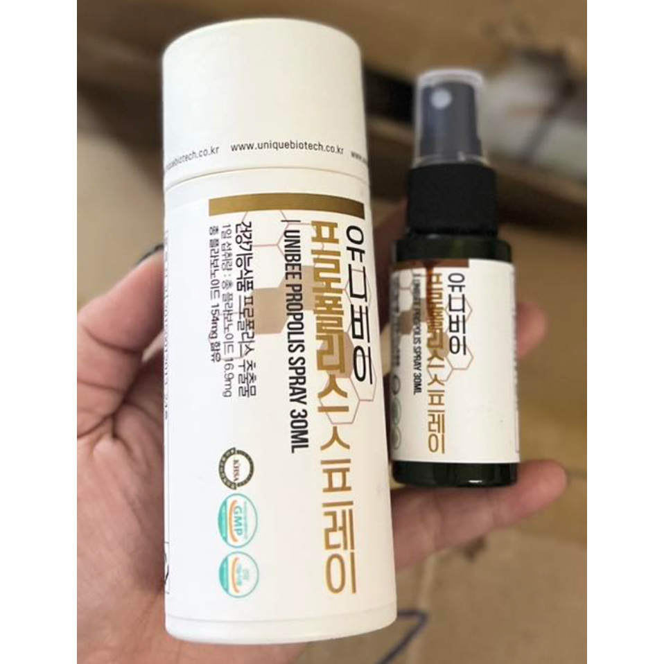 Xịt họng keo ong Hàn Quốc Unibee Propolis Spray 30ml