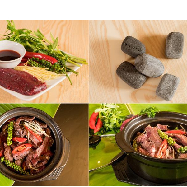 1Kg Đá cuội nướng Thịt, Đá Xông Hơi
