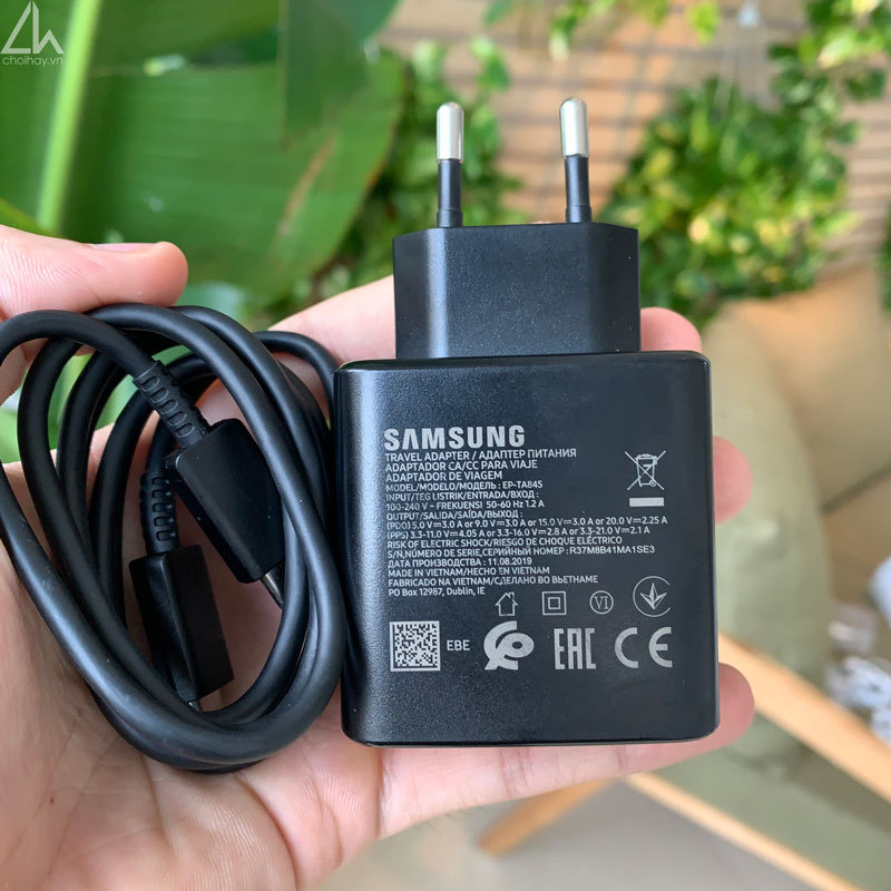 [Mã ICBFRI25 giảm 25K đơn 149K] Sạc samsung 45w sạc siêu nhanh chất liệu nhựa ABS chống cháy nổ UC02 | BigBuy360 - bigbuy360.vn