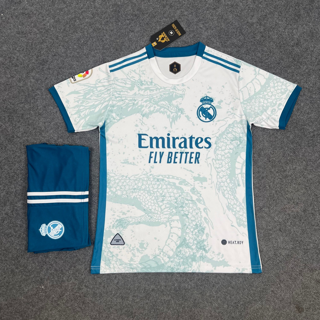 Bộ Quần Áo Bóng Đá CLB Real Madrid Rồng - Thun Thái Cao Cấp