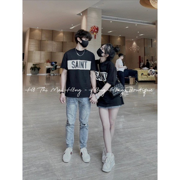 Áo Phông Nam Nữ SAINT. Áo Thun Nam Nữ Unisex Form rộng Oversize siêu hot 2023