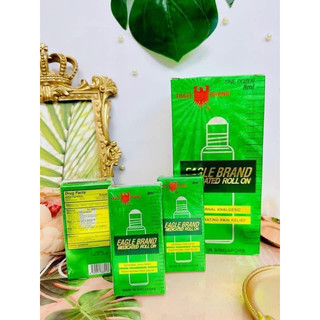 🍃 DẦU GIÓ LĂN  CON Ó EAGLE Brand Medicated Roll On (Màu Xanh Dạng Lăn) 8ml