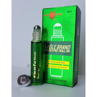 🍃 DẦU GIÓ LĂN  CON Ó EAGLE Brand Medicated Roll On (Màu Xanh Dạng Lăn) 8ml