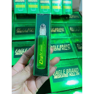 🍃 DẦU GIÓ LĂN  CON Ó EAGLE Brand Medicated Roll On (Màu Xanh Dạng Lăn) 8ml