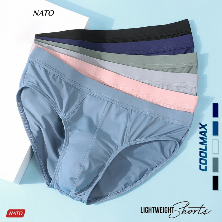 Quần Lót MODAL Nam Vải Cotton 100% Thun Lạnh Đơn Giản Cao Cấp Màu Đen Xám Trơn Mát Boxer Sịp Đùi Tam Giác Xì Lip Sì NATO