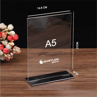 Kệ Menu Mica A4, A5, A6, Để QR Code Bảng Mica Để Bàn