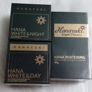 Bộ 3 Dưỡng Trắng Hana Whitening +Hana White Night + Hana White Day Hanayuki