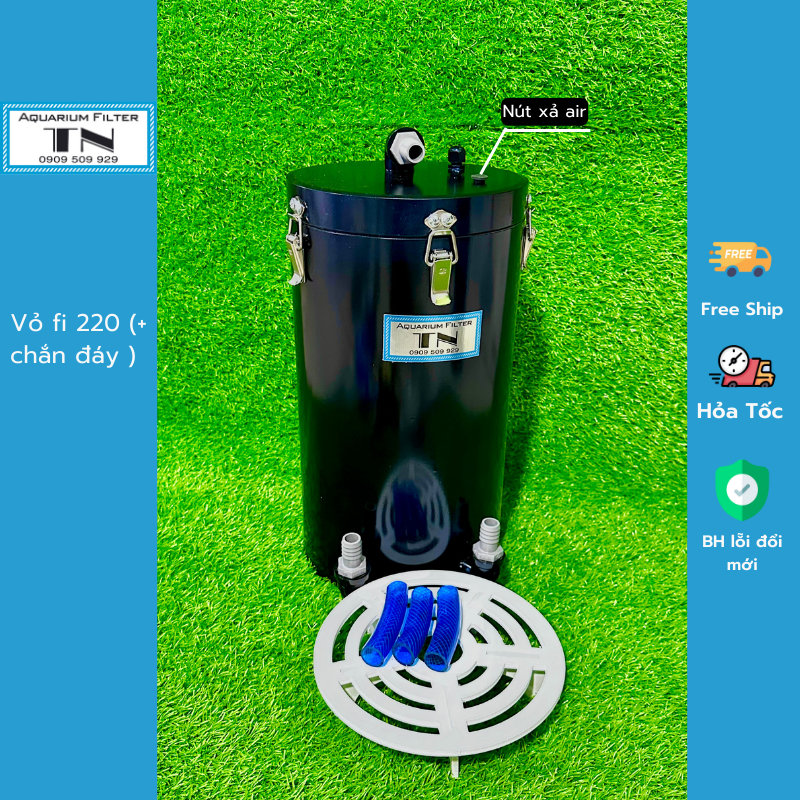 Lọc fi 220,168 2in 1out bơm 28w full pk.