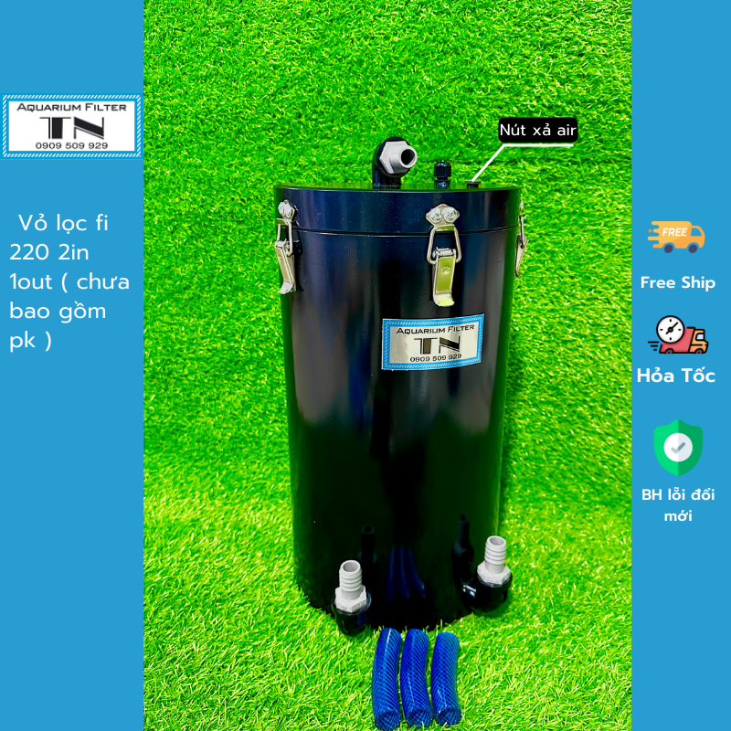 Lọc fi 220,168 2in 1out bơm 28w full pk.