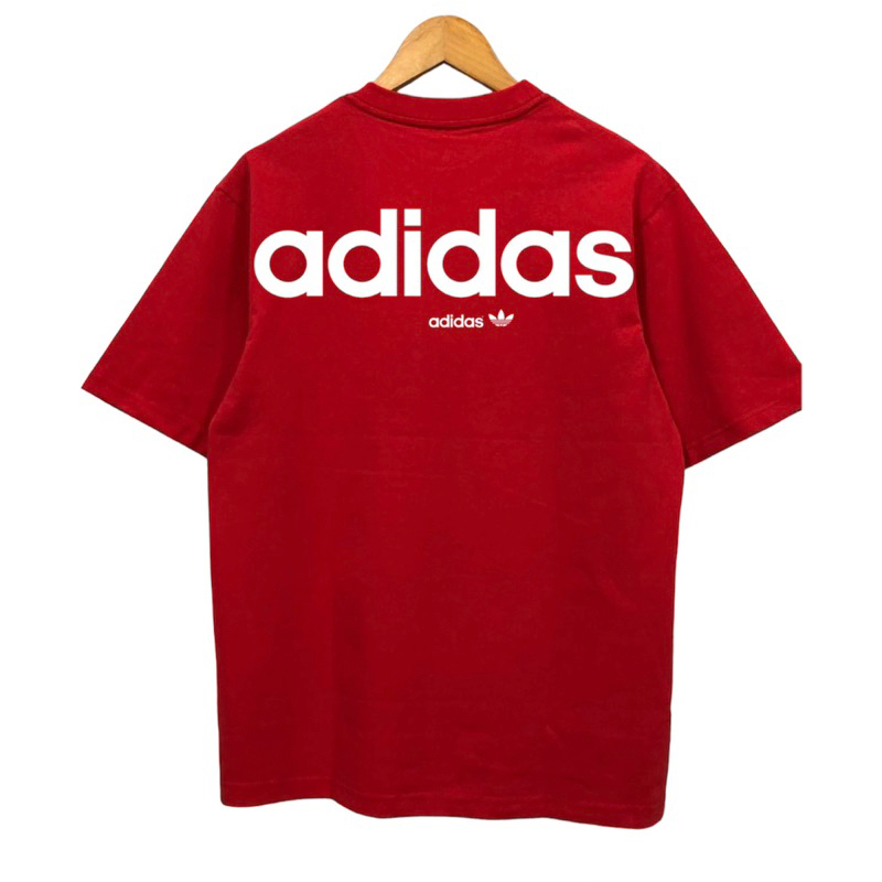 Áo thun ADIDAS, Áo phông đỏ cá tính mạnh, 2c 100% cao cấp