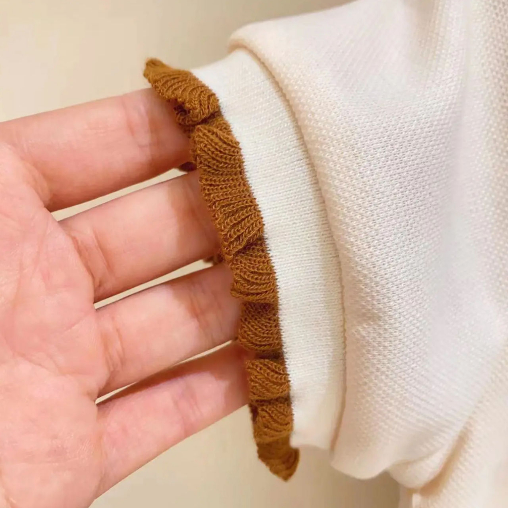 Váy polo cho bé gái thêu gấu mặc đi học đi chơi. Đầm bé gái kết hợp áo thun với chân váy phong cách Hàn Quốc - BKKIDS