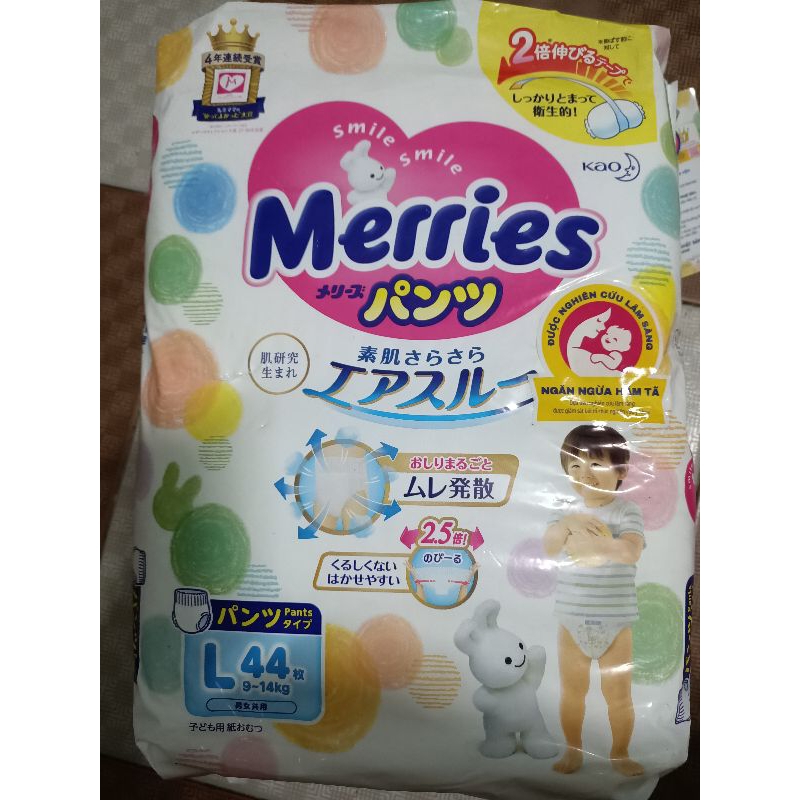 Thanh lý Bỉm Merries L44 tã quần