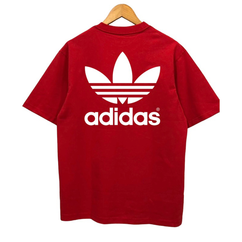 Áo thun ADIDAS, Áo phông đỏ cá tính mạnh, 2c 100% cao cấp