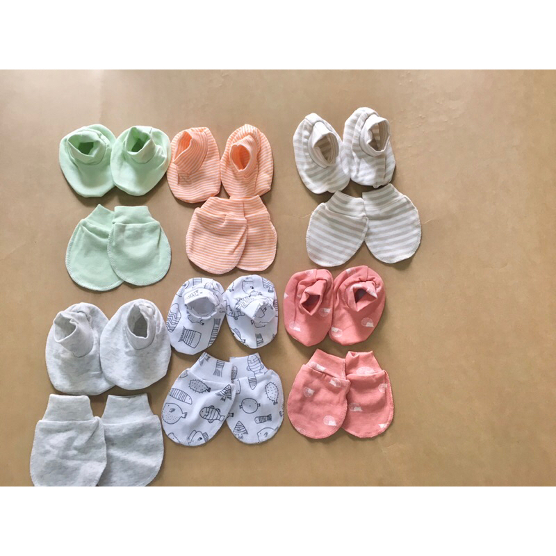 Mũ sơ sinh cotton mềm - mát - thoáng ché thóp bé trai bé gái