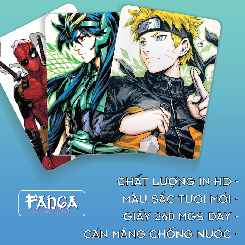 Thẻ Card Bo Góc CA03 Nhân vật Anime Manga Attack On Titan - Giấy Bìa Cứng - Có Màng Cán