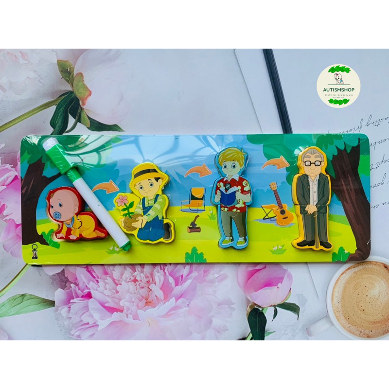 ❤️🍎Mô hình ghép vòng đời con vật Autismshop