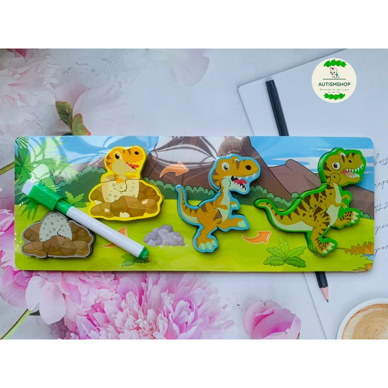 ❤️🍎Mô hình ghép vòng đời con vật Autismshop