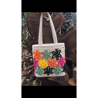 (Ảnh thật)Túi nối hoa handmade