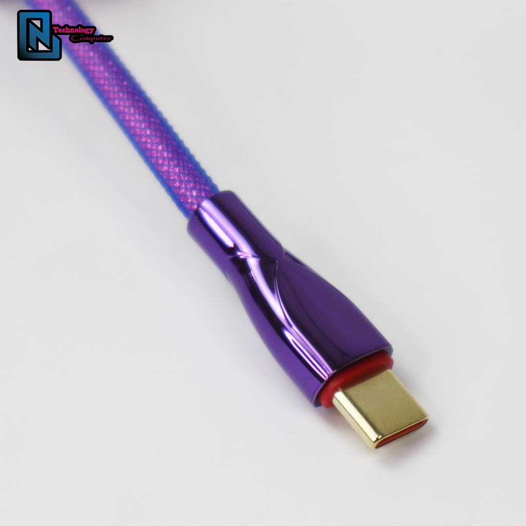 Dây Custom USB Bàn Phím Cơ Connector GX12 Vỏ Nhôm Đúc Sơn Màu Đẹp Mắt