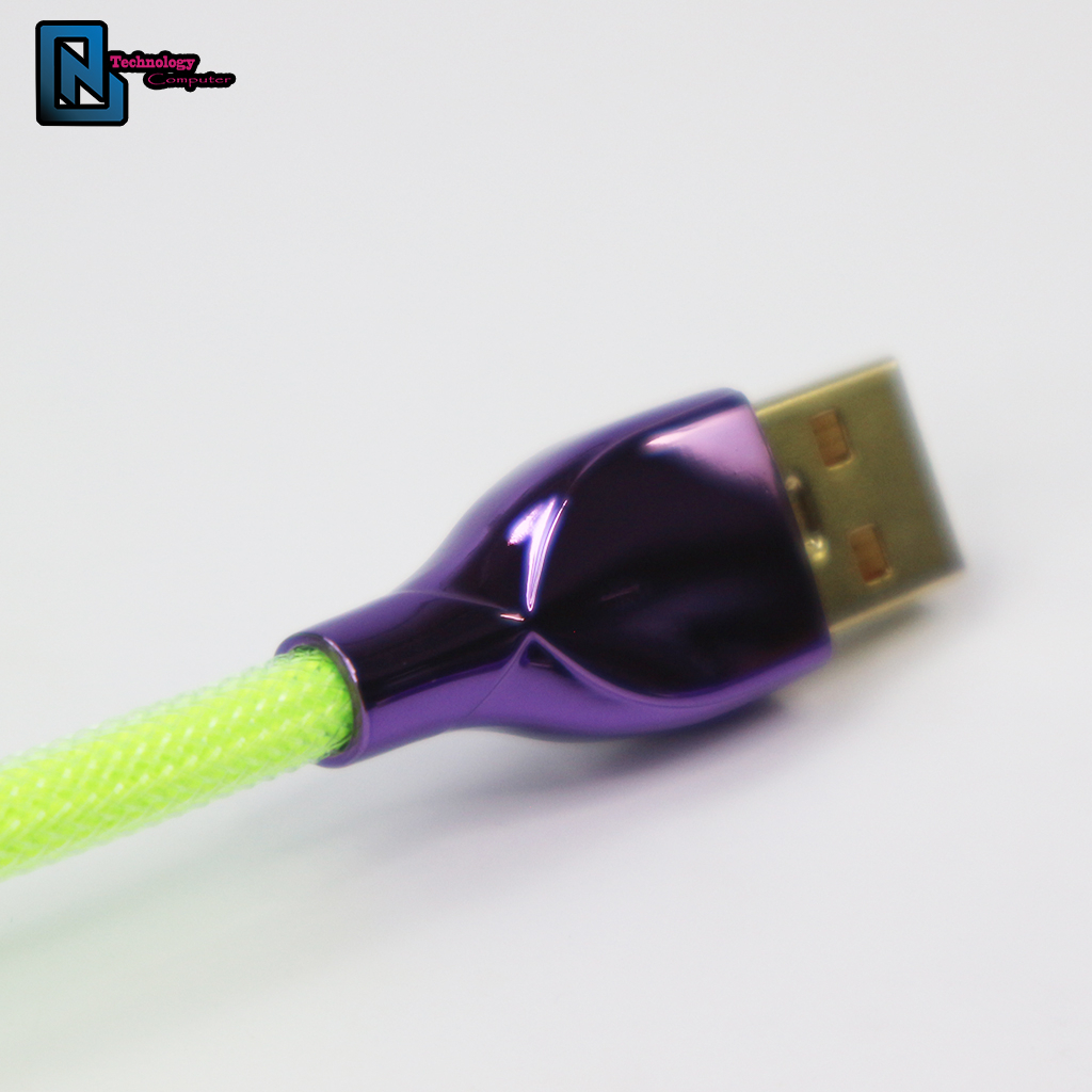 Dây Custom USB Bàn Phím Cơ Connector GX12 Vỏ Nhôm Đúc Sơn Màu Đẹp Mắt