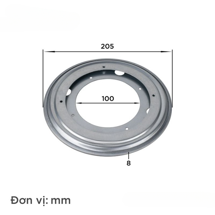 Mâm Xoay Tròn Kiểu 2 - Mâm Xoay Tròn Kiểu 2 xoay 360 độ một cách trơn tru, giúp đồ nội thất sáng bóng CAO CẤP