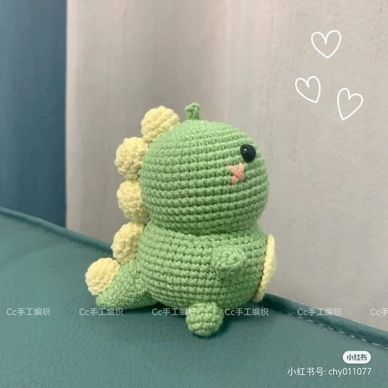 Móc khoá khủng long béo ú