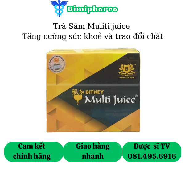 Multi juice Trà Sâm Hoà Tan Tăng Cường Sức Khoẻ