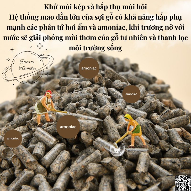 Gỗ nén than hoạt tính, trà xanh lót chuồng khử mùi Yee cho hamster, thỏ, bọ, chinchillas và thú nhỏ khác,...