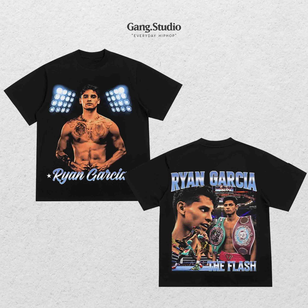 Áo thun Boxing Ryan Garcia vải cao cấp phong cách nặng động trẻ trung, form nam nữ mặc siêu đẹp