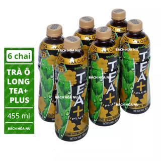 Lốc 6 chai trà ô long Tea+ plus 455ml