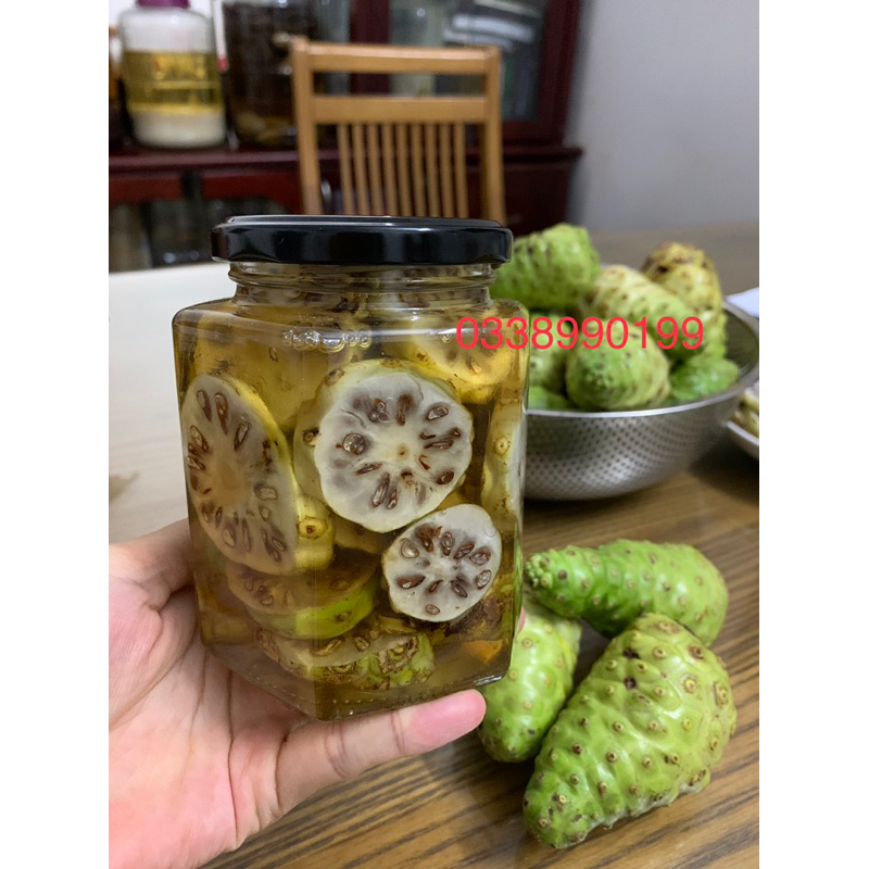 Mua 500ml nhàu tươi ngâm mật ong tặng 150ml nước cốt nhàu