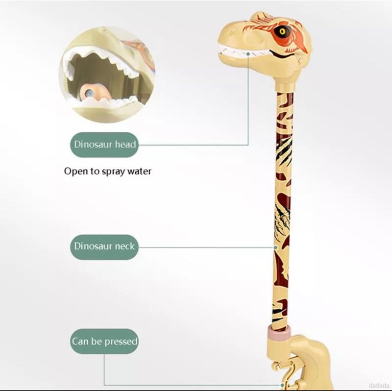 Đồ Chơi Cây Bắn Nước Hình Khủng Long Vui Nhộn Cho Bé
