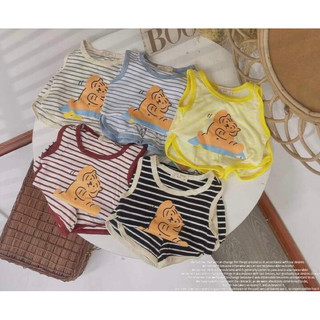 BỘ BA LỖ THUN CTON IN HỔ CHO BÉ QUỲNH ANH SHOP