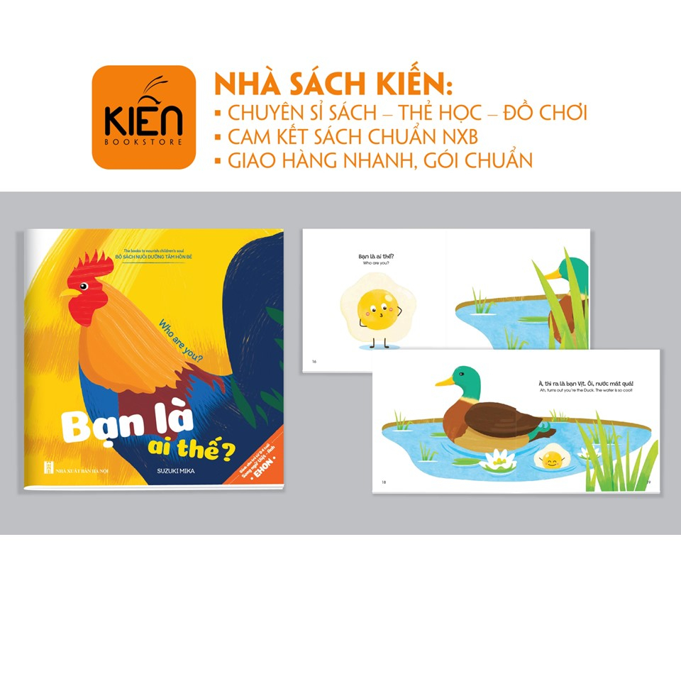 Sách - Sách Ehon Màu Sắc Nhật Bản Song Ngữ Việt Anh : Bạn Là Ai Thế