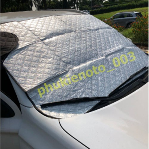 Bạt phủ kính lái xe ô tô tráng nhôm 4 lớp cao cấp loại to 143x113cm