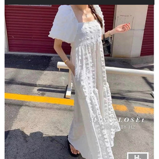 Đầm xốp dáng dài freesize