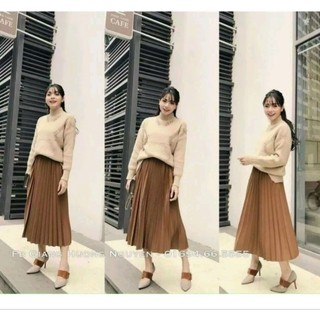 Bigsize - Chân váy dập ly