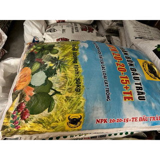 Phân npk 20-20-15 + te đầu trâu