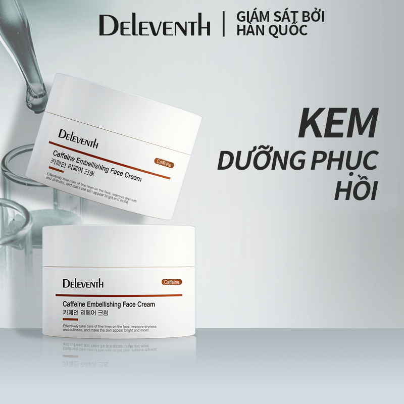 DEleventh Caffeine Sodium hyaluronate Sửa chữa kem dưỡng ẩm da mặt30g chống oxy hóa/ngăn ngừa lão hóa/Sửa chữa da hư tổn