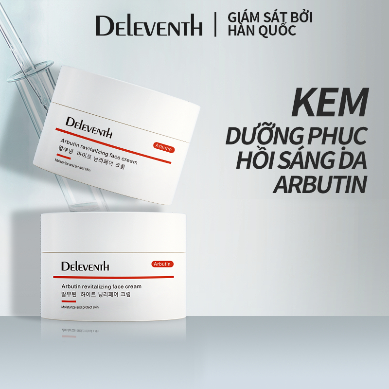 DELEVENTH Arbutin Whitening Serum giúp làm trắng kiểm soát dầu loại bỏ tàn nhang giữ ẩm chăm sóc da mỹ phẩm 30g