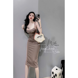 ĐẦM THUN MIU VIỀN 2 DÂY DÁNG DÀI