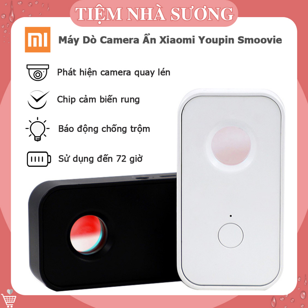 Máy Dò Camera Ẩn  Xiaomi Youpin Smoovie, Phát Hiện Quay Lén, Báo Động Chống Trộm Ban Đêm